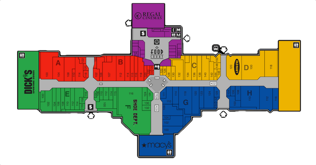 Great Norther Mall Map