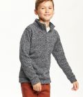 Sweater-Knit Fleece 1/2-Zip Pullover for Boys at 