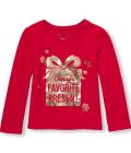 Toddler Girls Long Sleeve 'daddy's Favorite Present' Graphic Tee at 