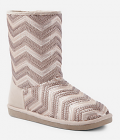 sequin chevron cozy boots at 