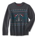 Toughskins Boys' Holiday Sweater - Festive Dinosaurs at 