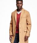 Wool-Blend Topcoat for Men at
